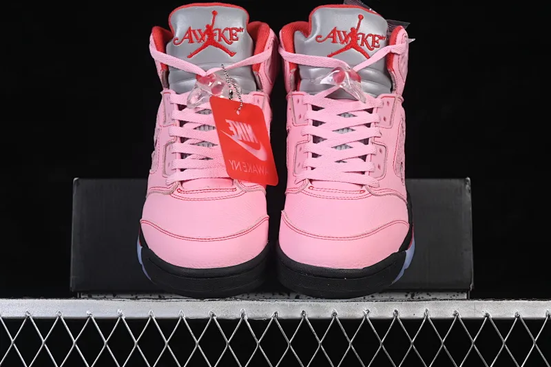 All categories Air Jordan Jordan series basketball shoes Air Jordan 5 TG version Awake NY x Air Jordan 5 "Arctic Pink" AJ5 Joe 5 joint pink top layer basketball shoes DV4982-600